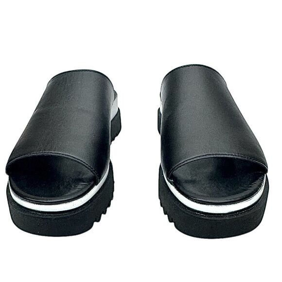 Gabor Sandals Female’s Billie Wedge Black Leather Size UK 4.5 US 6.5 Pre-Owned - Picture 8 of 8